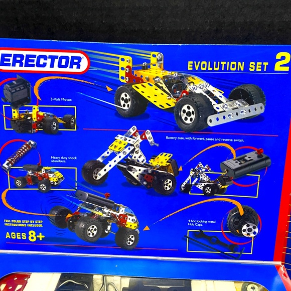 ERECTOR EVOLUTION SET 2 VTG 1995 CONSTRUCTION METAL SYSTEM IN ORIGINAL BOX - Picture 6 of 16